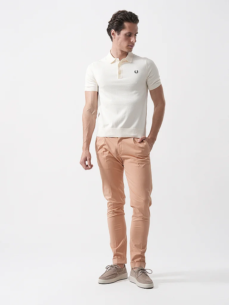 Fred Perry Knit Polo Shirt Ecru XL 2